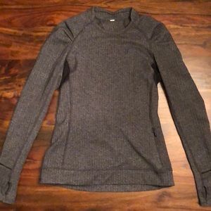 Lululemon pullover, grey and black, small